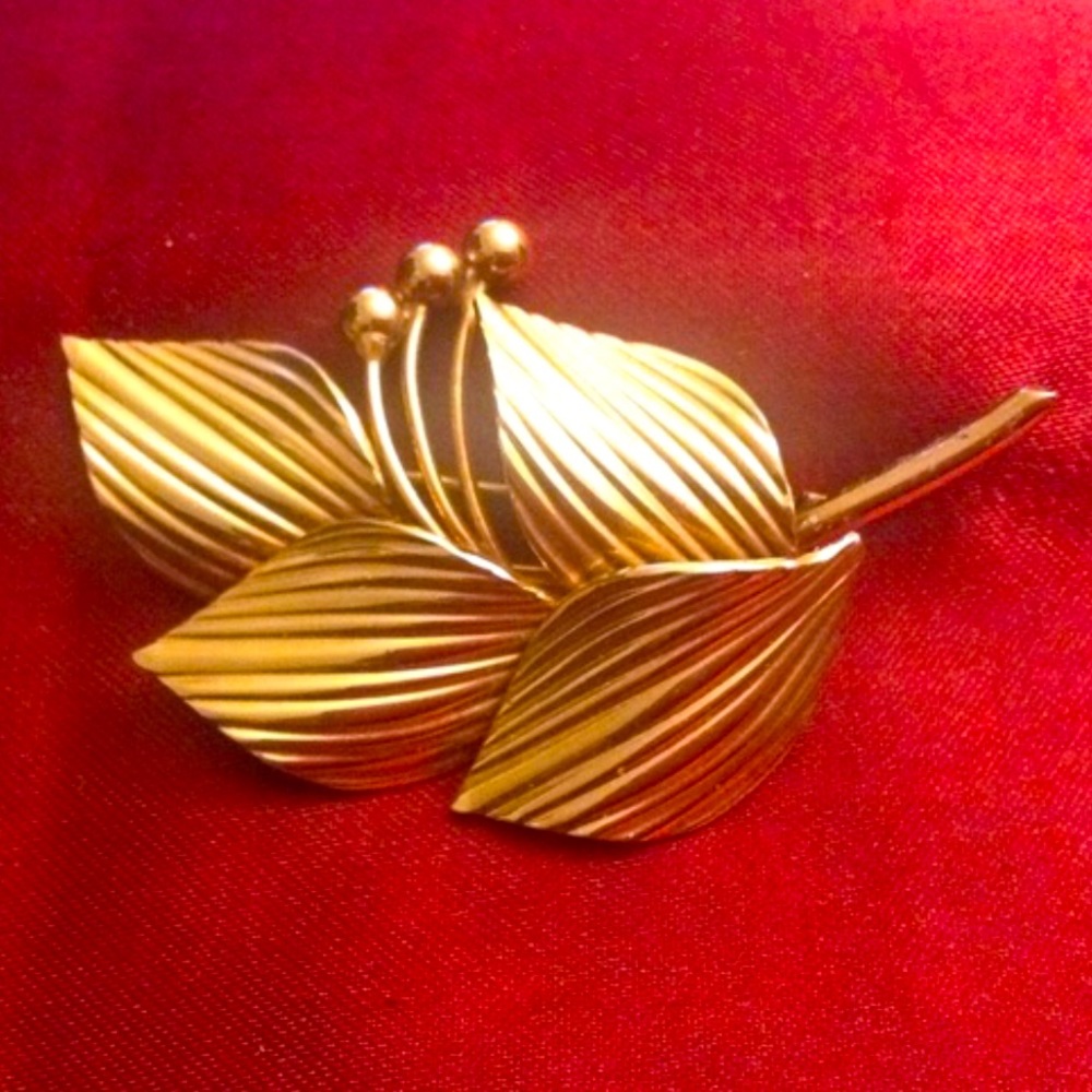🌟 Golden flower brooch